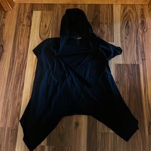 Cowgirl Tuff Waterfall Wrap Cardigan w/hood. L